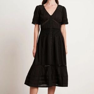 NWOT Velvet by Graham & Spencer Suri cotton lace dress